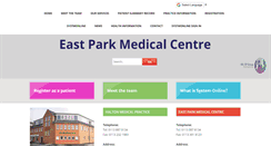 Desktop Screenshot of eastparkmedicalcentre.com